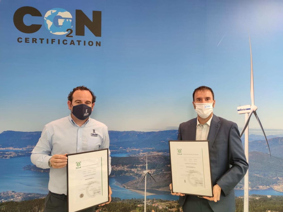 Nauta Sanxenxo recibe o certificado de Pegada de Carbono