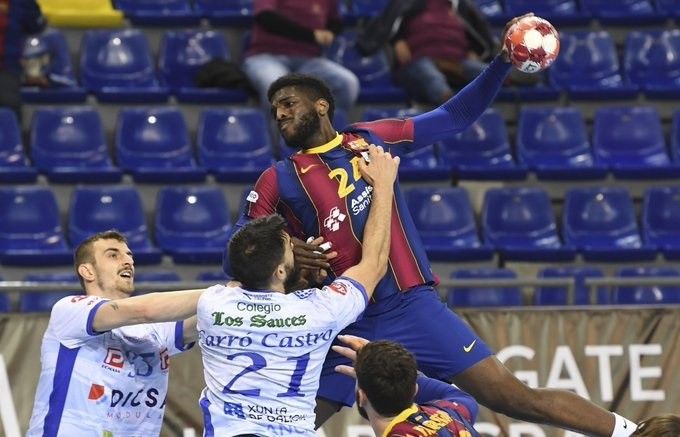 Partido de liga Asobal no Palau Blaugrana entre FC Barcelona e Dicsa Modular Cisne
