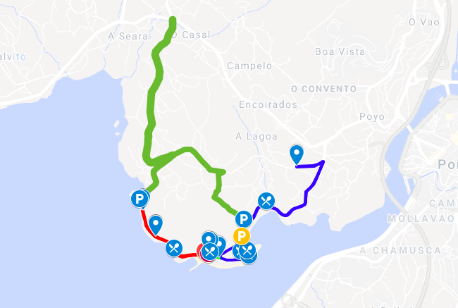 Trazado del Dúatlón de Poio