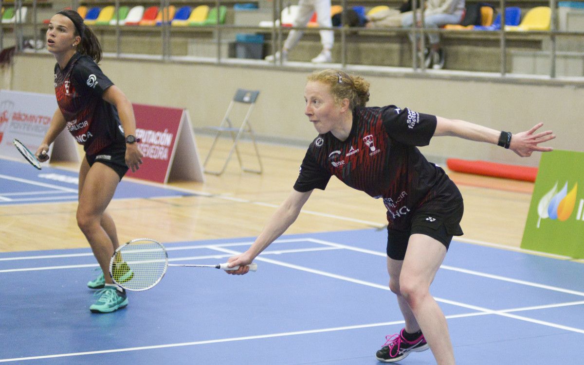 Georgina Bland, no encontro entre o Club Bádminton Ravachol e o Arjonilla