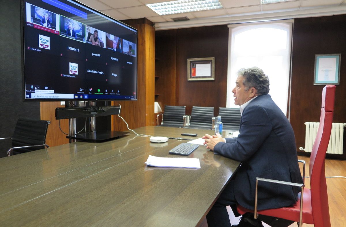 Miguel Anxo Fernández Lores participa en una jornada telemática organizada por la Diputació de Barcelona