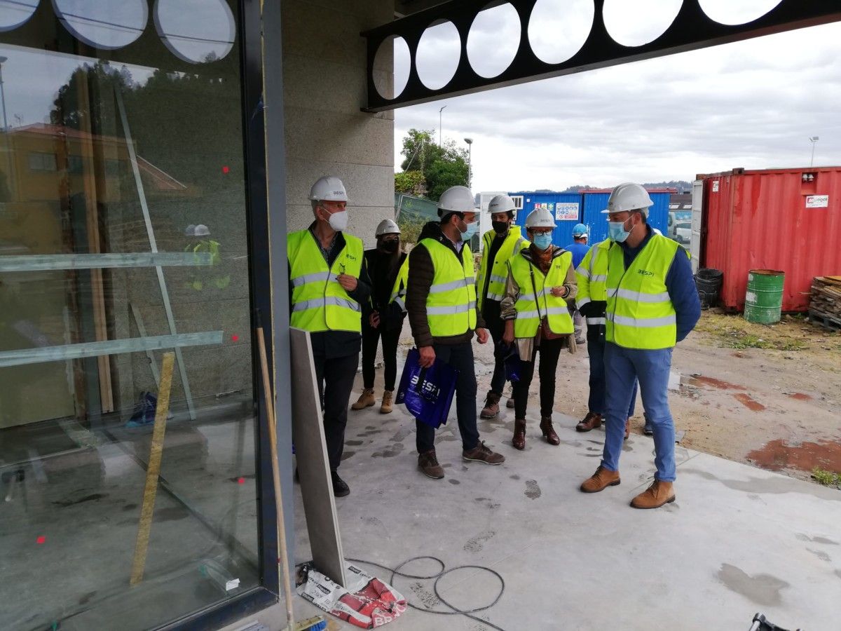 Visita a las obras en los terrenos de la ONCE