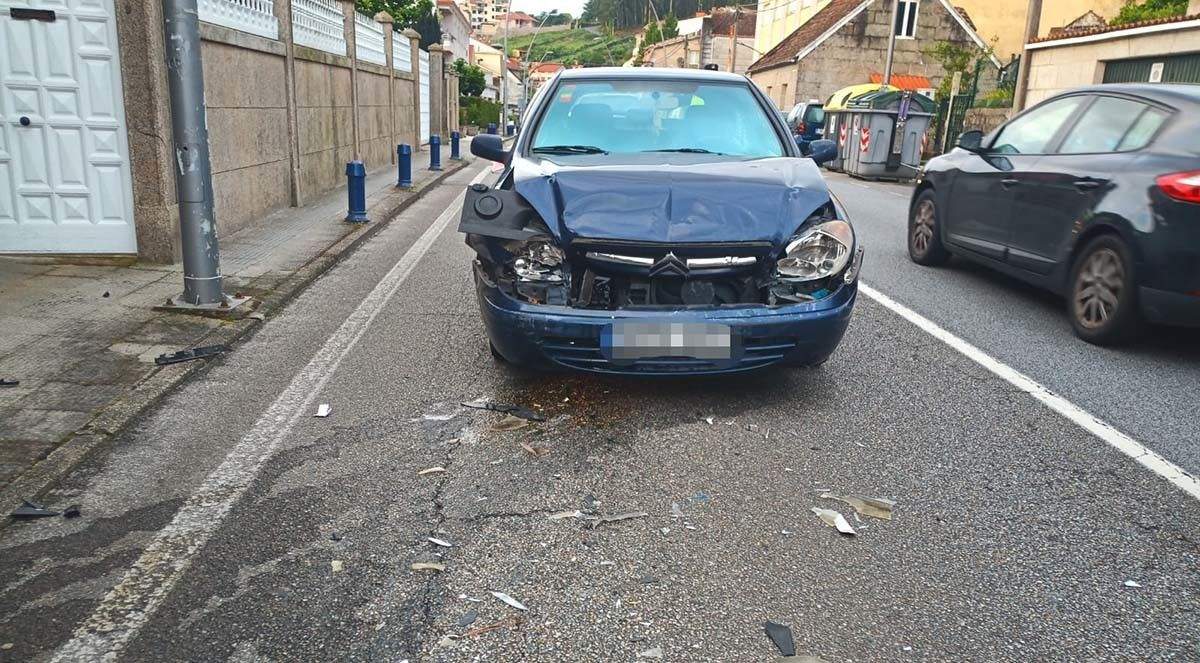Accidente de tráfico en Combarro
