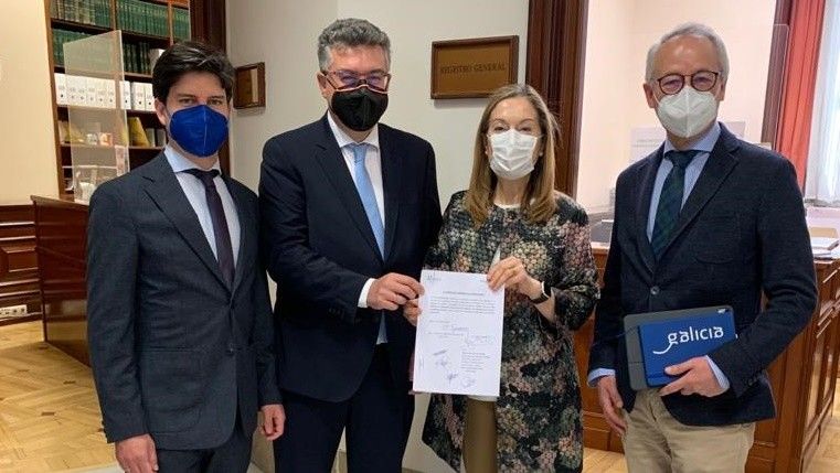 Diego Gago, Javier  Bas, Ana Pastor y Juan Constenla