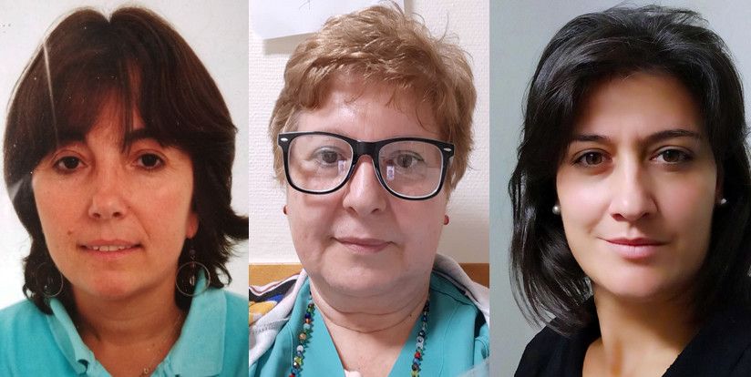 Susana Portela, Rosalina Gómez y Conchy Lores