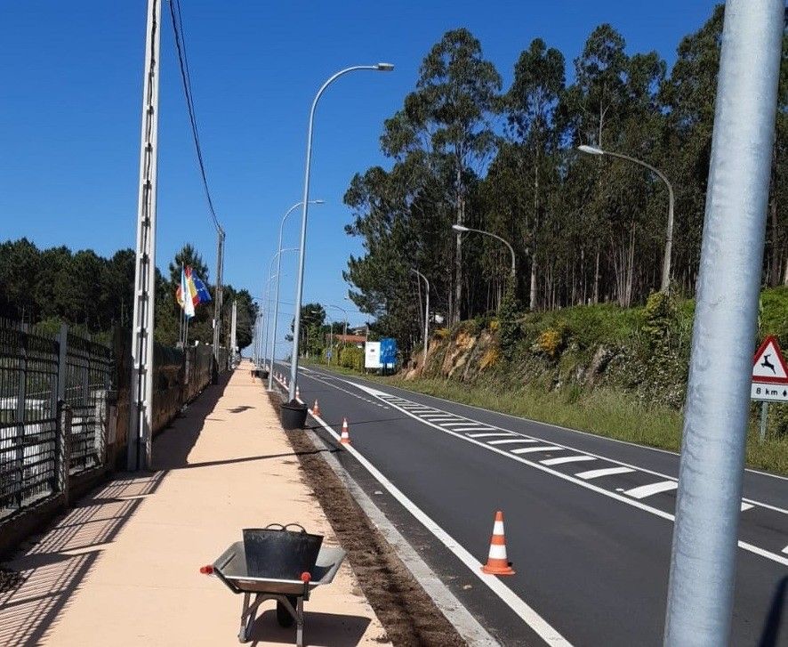 Acondicionamento da senda da estrada autonómica PO-308, entre Portonovo e A Lanzada