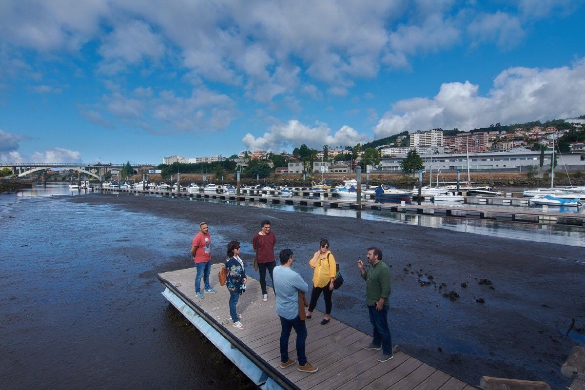 Deputados e concelleiros do BNG esixen a dragaxe da desembocadura do Lérez