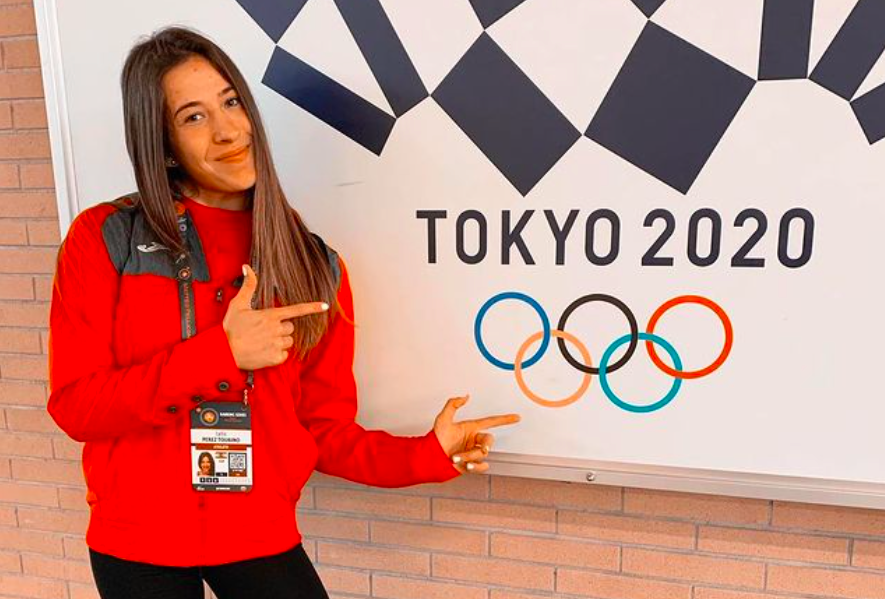Lydia Pérez, nunha competición internacional en 2020