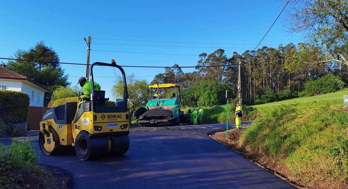 Mejora de caminos rurales en Cuntis
