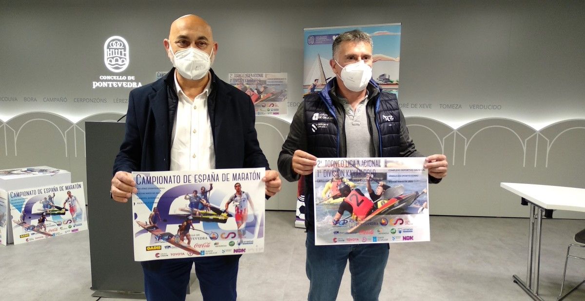 Tino Fernández y Alfredo Bea presentan el Campeonato de España de Piragüismo Maratón