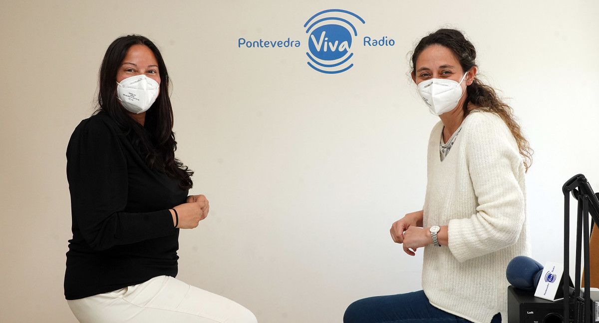 Raquel Martínez e Pilar Crespo, vogal e secretaria da Sociedade de Pediatría de Galicia