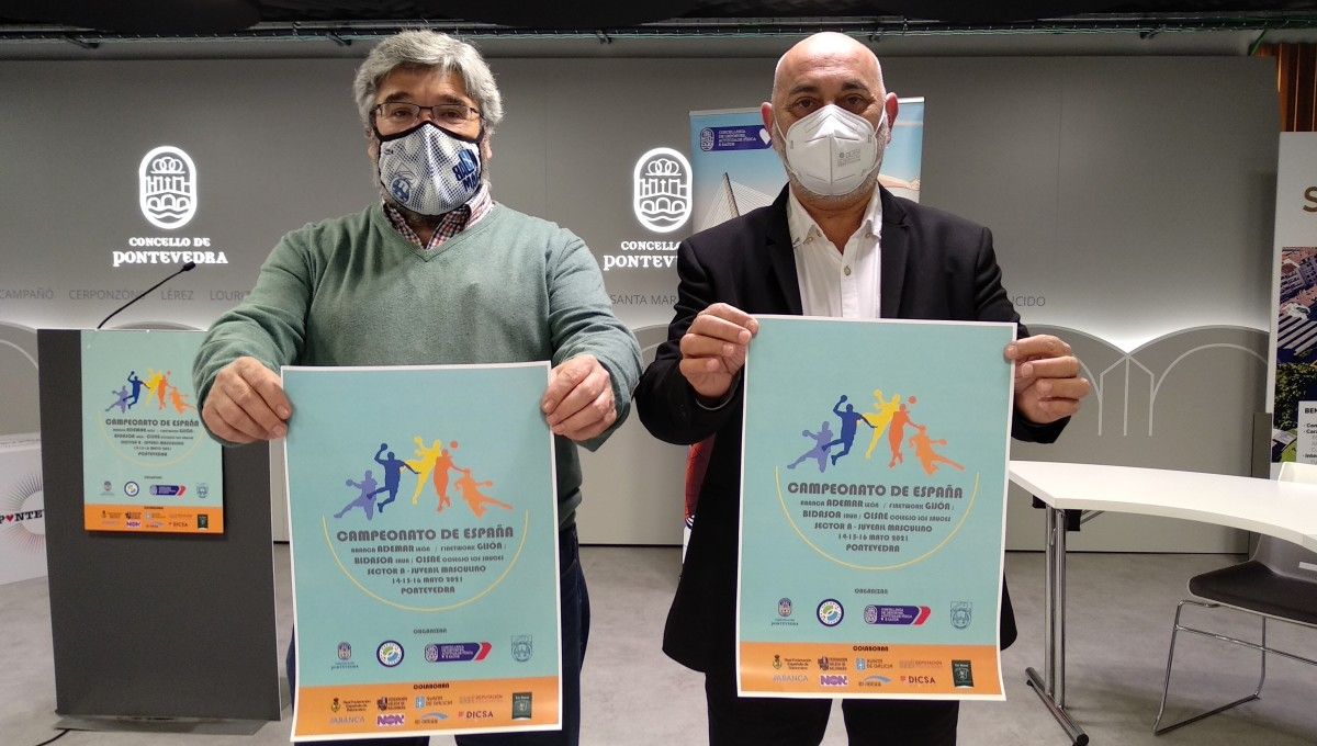 Santi Picallo e Tino Fernández presentan o sector do Campionato de España Xuvenil de Balonmán
