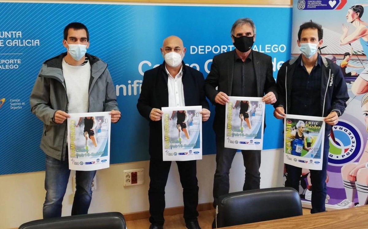 Presentación de tres campionatos galegos de atletismo no CGTD