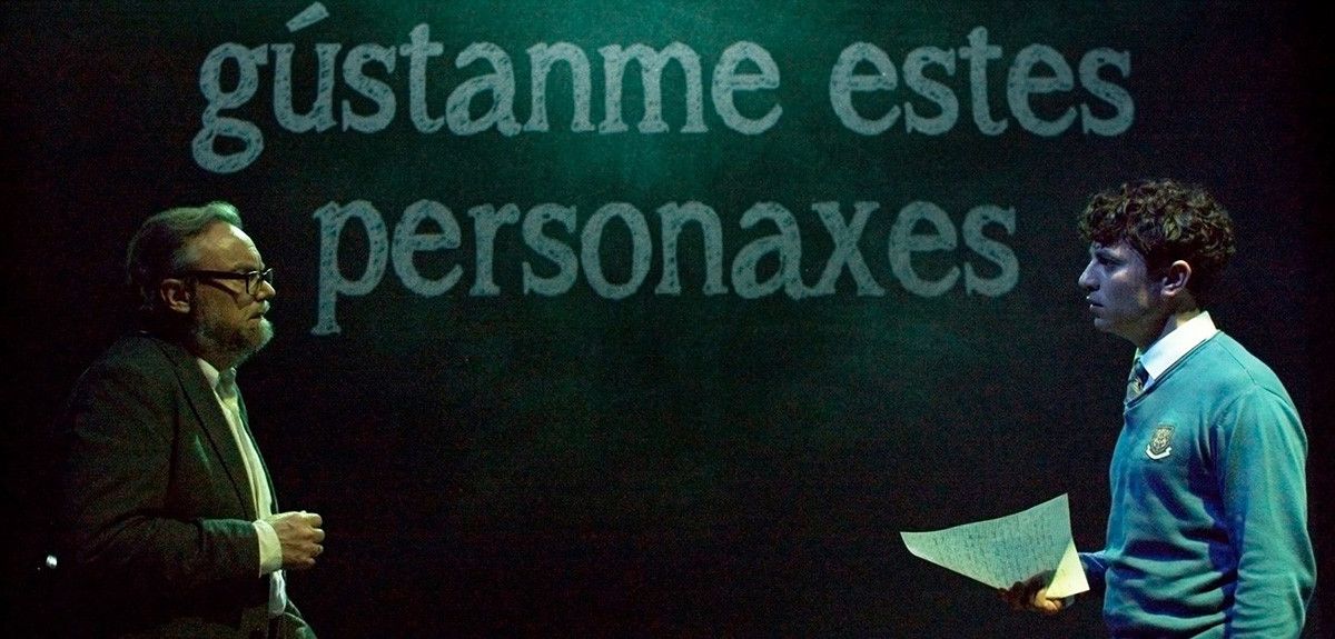 Escena de "O mozo da última fila", de Redrum Teatro