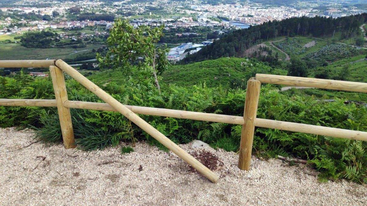 Danos rexistrados no Parque Forestal da Tomba