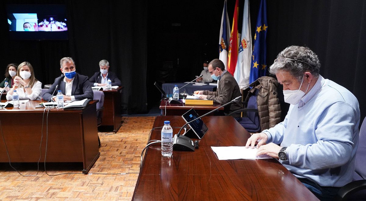Pleno municipal en el Teatro Principal de Pontevedra
