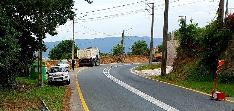 Obras de construción da senda entre Bagüín e Seixo 