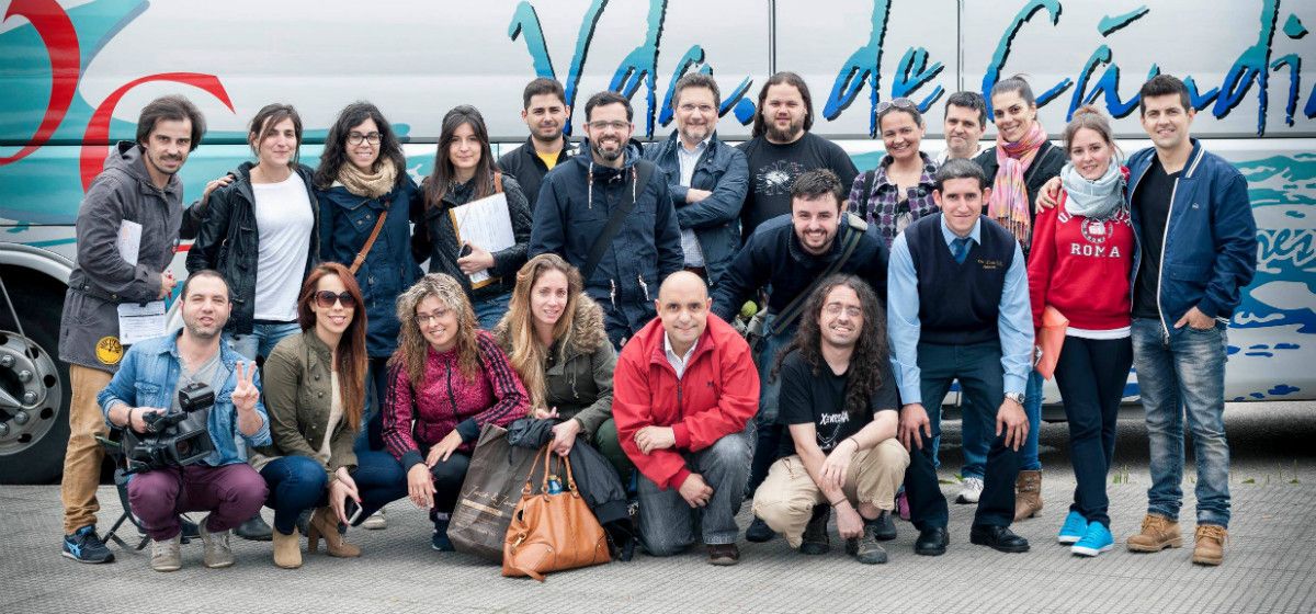 Equipo de rodaje de la webserie 'Clases de lo social'