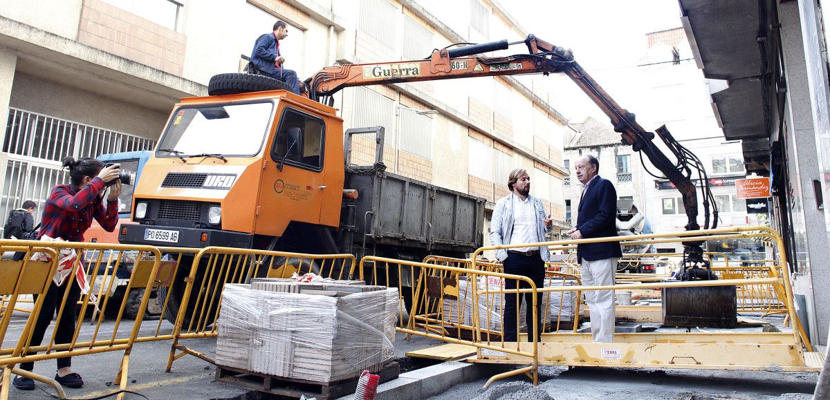 Segunda fase de las obras de reforma urbana en la calle Blanco Porto