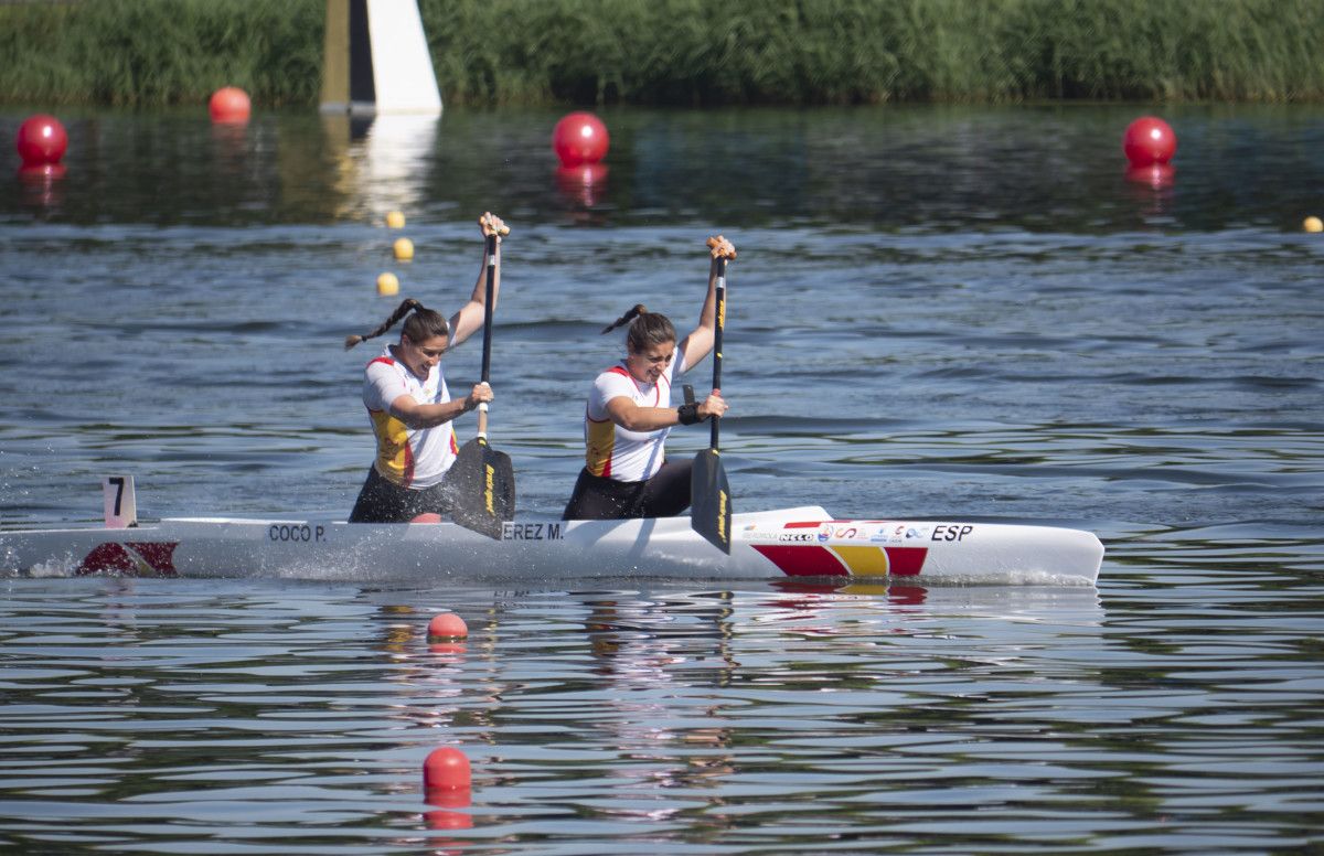 María Pérez e Patricia Coco no Europeo de piragüismo en Poznan