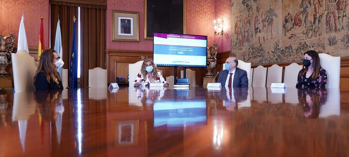 Sinatura do convenio entre a Deputación de Pontevedra e a Universidade de Vigo