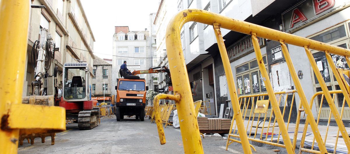Segunda fase de las obras de reforma urbana en la calle Blanco Porto