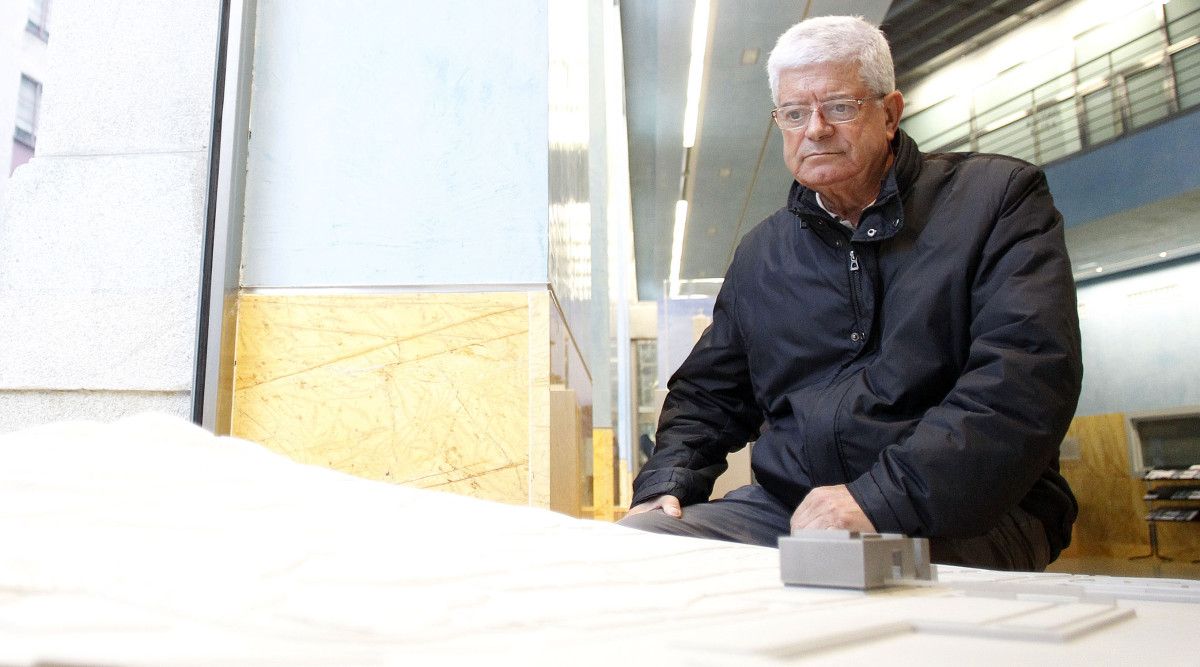 César Portela, en el Centro Social Afundación de Pontevedra