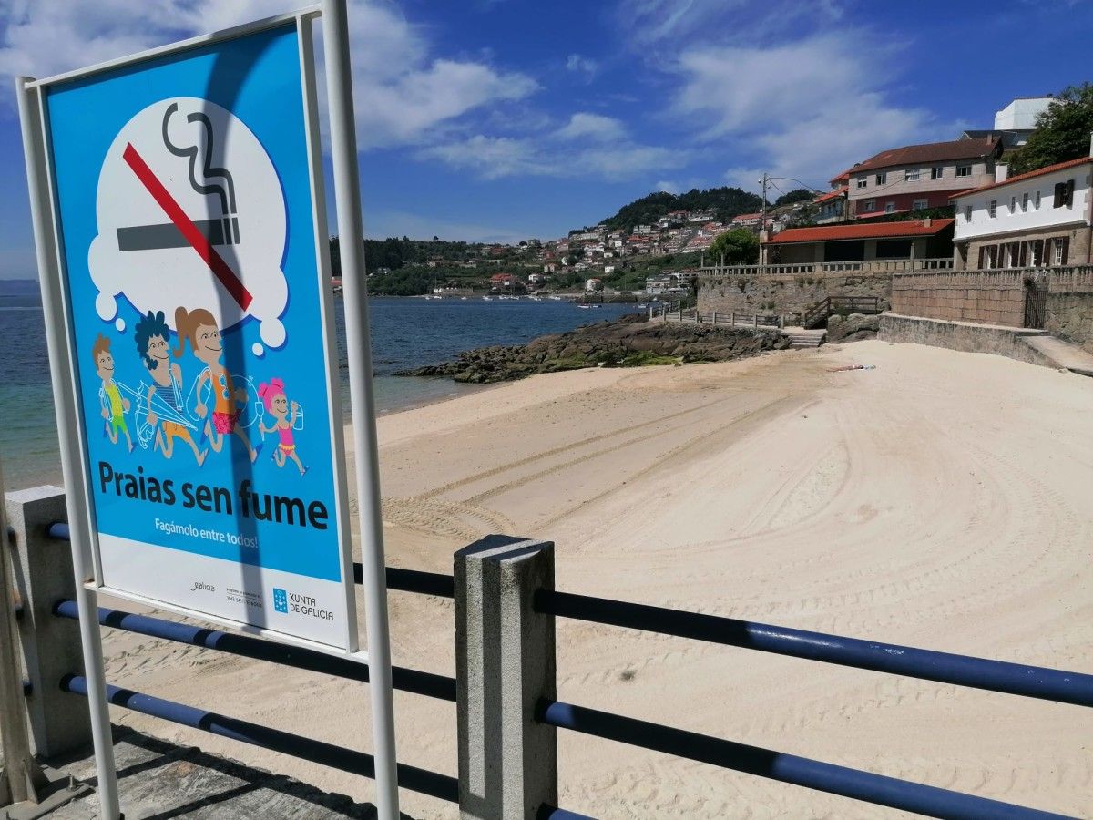 Ocho arenales de Poio forman parte de la red Praias sen Fume del Sergas