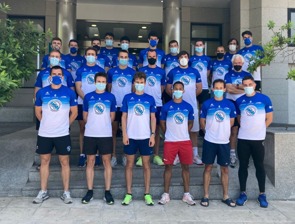 Equipo masculino da Gimnástica en Madrid