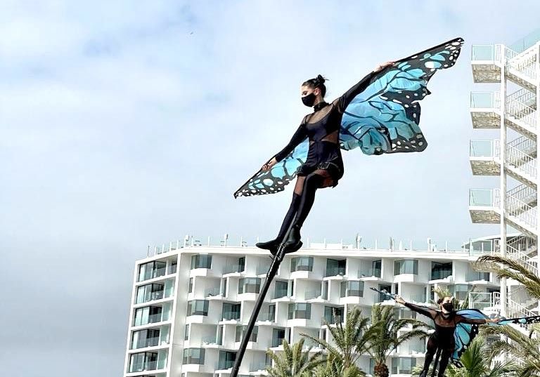 Espectáculo de Pablo Méndez Performances en Ibiza