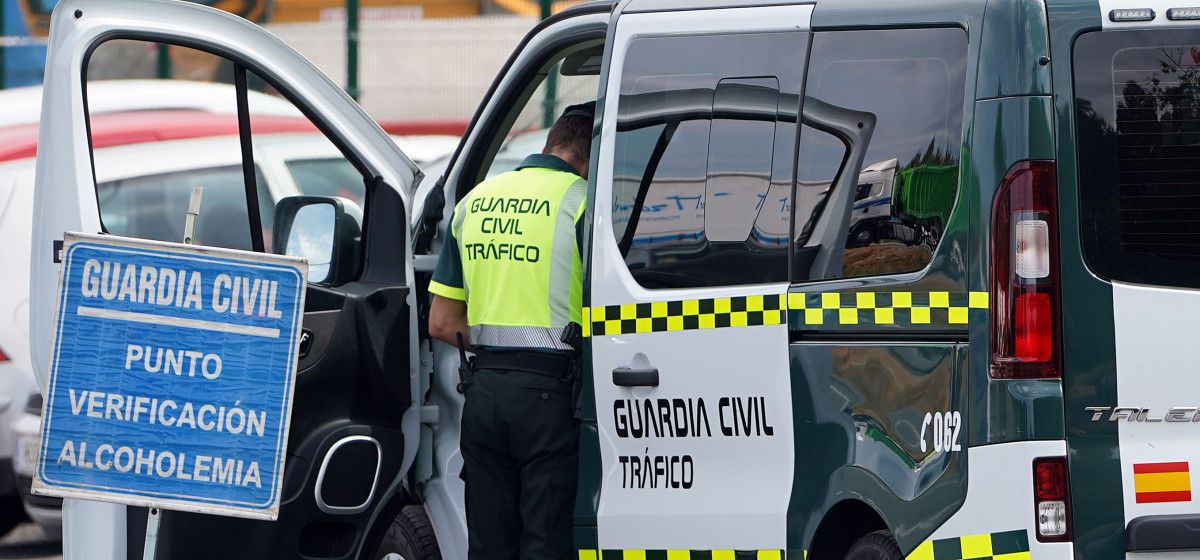 Control de alcoholemia de la Guardia Civil de Tráfico 