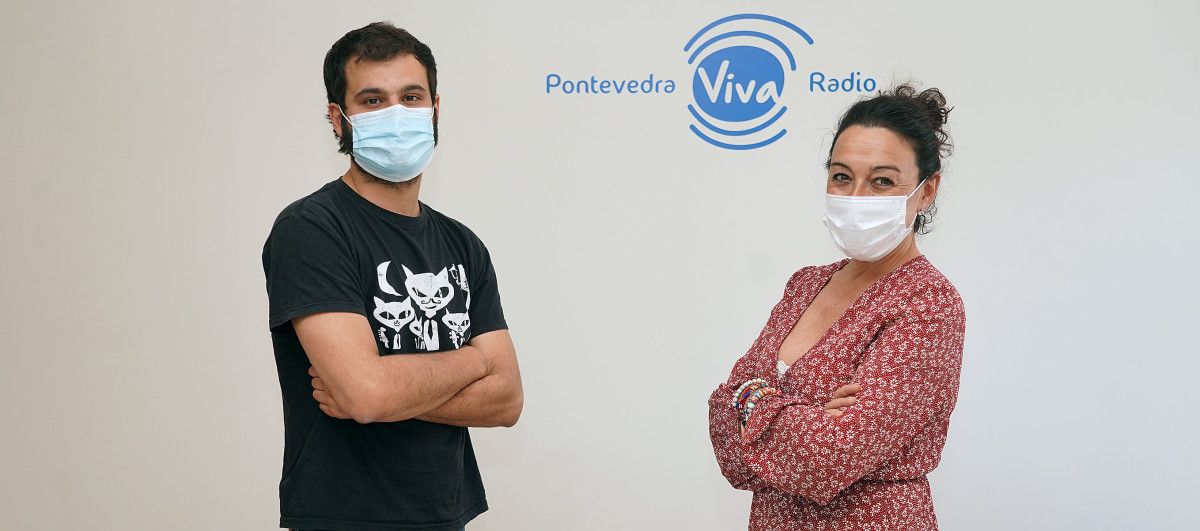 Tomás Porteiro integrante de Néboa no 'Cara a cara' de PontevedraViva Radio