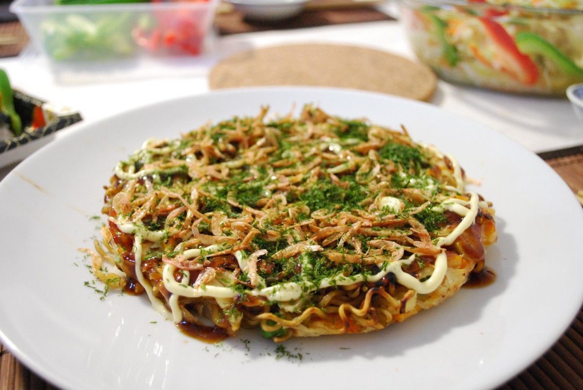 A tortilla xaponesa 'okonomiyaki'