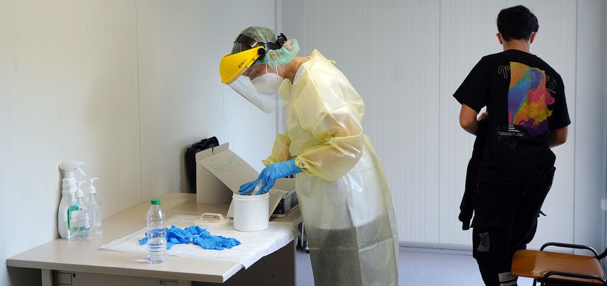 Cribado en el Hospital Provincial a alumnado de institutos de Pontevedra
