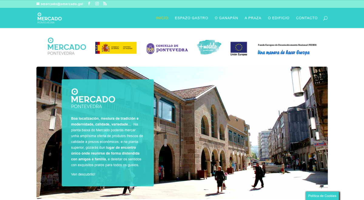 Nueva web del mercado de abastos de Pontevedra
