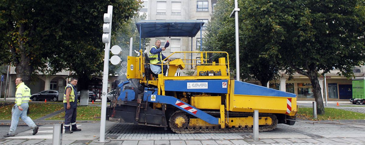 Obras en la avenida de Marín