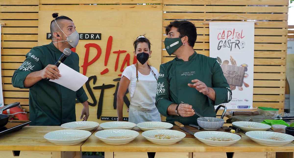 'Batalla das Cunchas' celebrada na Alameda de Pontevedra