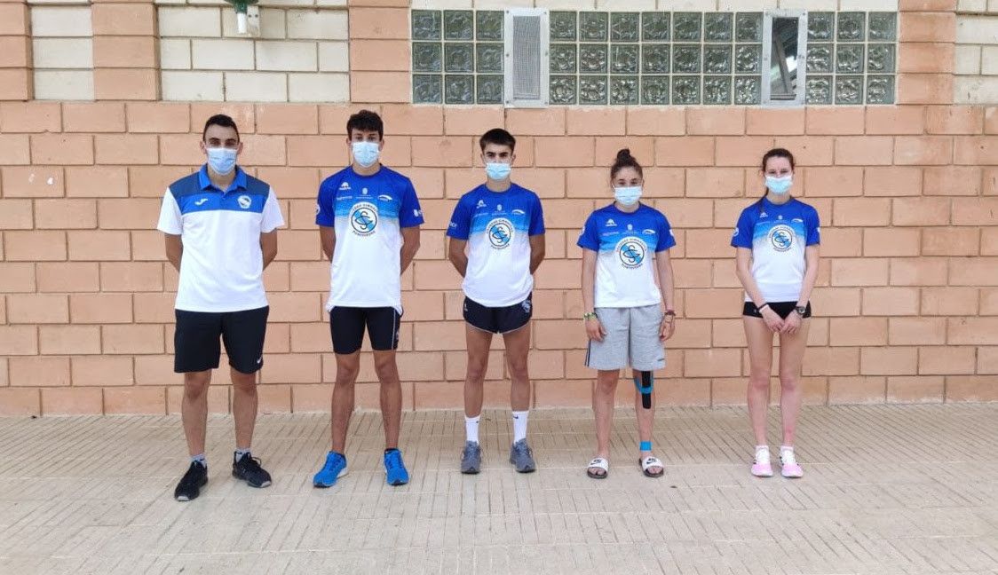Atletas da Gimnástica no Campionato de España Sub-20 en Monzón