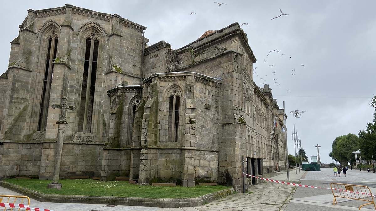 Dron para examinar las Ruinas de Santo Domingo