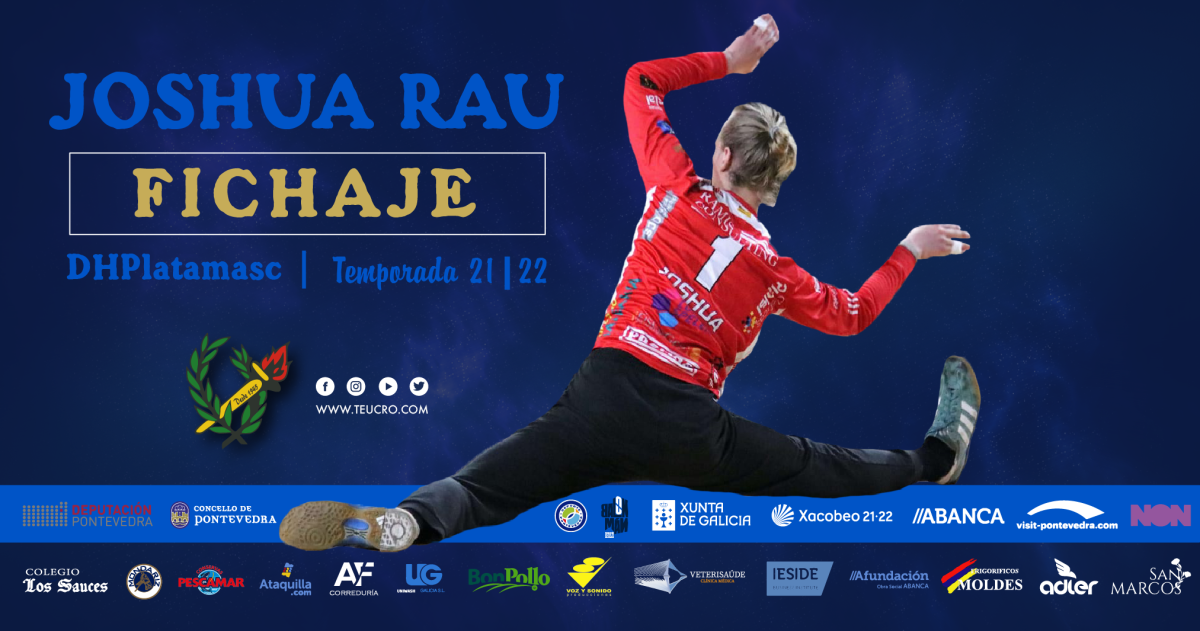 Fichaxe do alemán Joshua Rau polo Teucro
