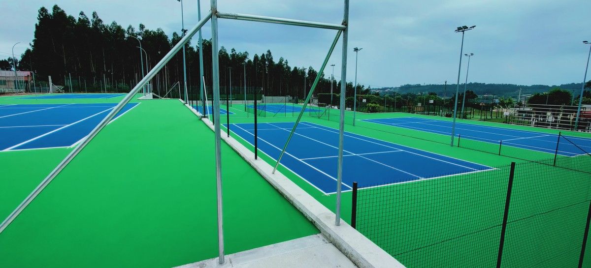 Nuevas pistas de tenis del CCD Sanxenxo