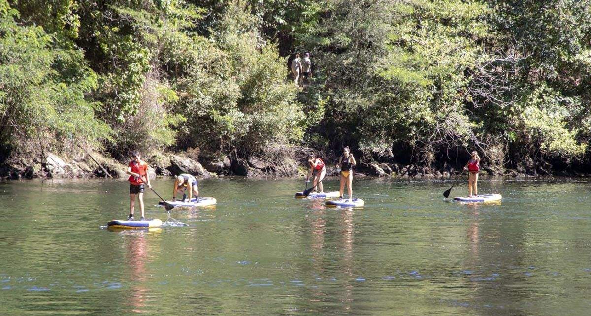 Rutas de paddle surf polo río Lérez