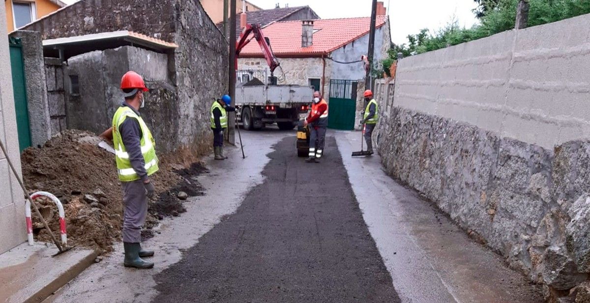 Obras na Rúa Sobrán