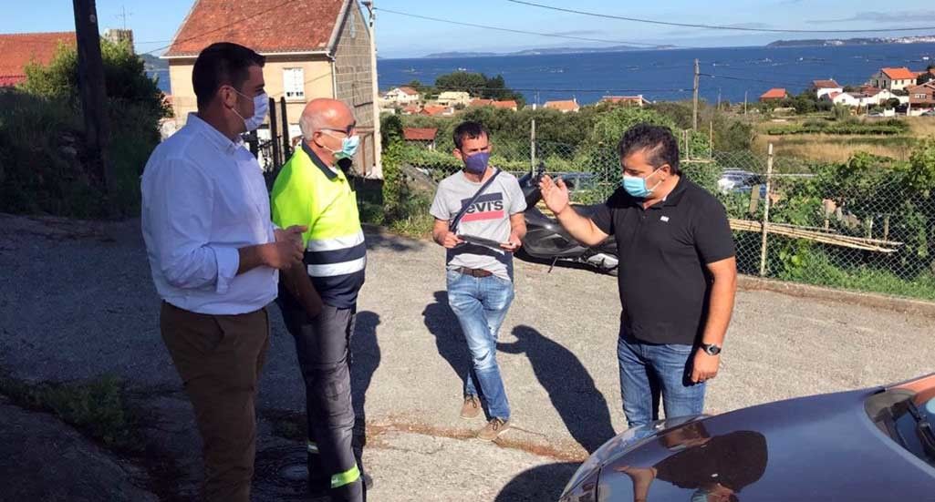 Visita do concelleiro Pablo Novas ao lugar de Malvido