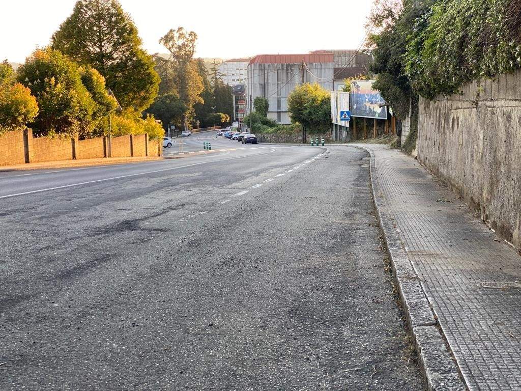 Repintado nas rúas do casco urbano de Caldas de Reis