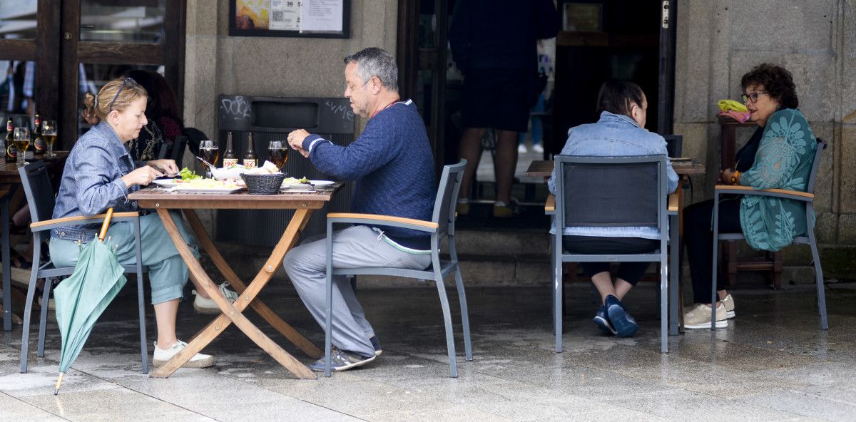 Terraza de hostalería en Pontevedra 