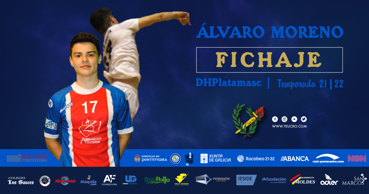Álvaro Moreno, terceira fichaxe do Teucro 21-22