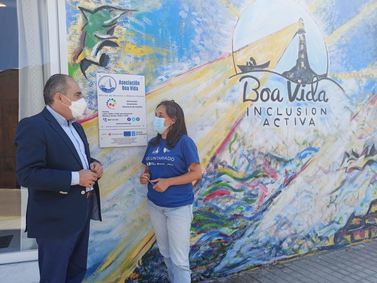 Visita do director xeral de Inclusión Social, Arturo Parrado, ás instalacións de Boa Vida