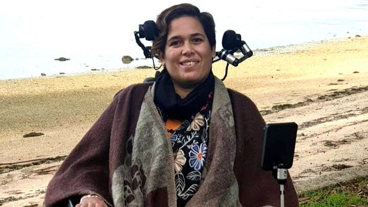 Merchi Álvarez, presidenta de GaliciAME, a Asociación da  Atrofia Muscular Espiñal (AME) de Galicia