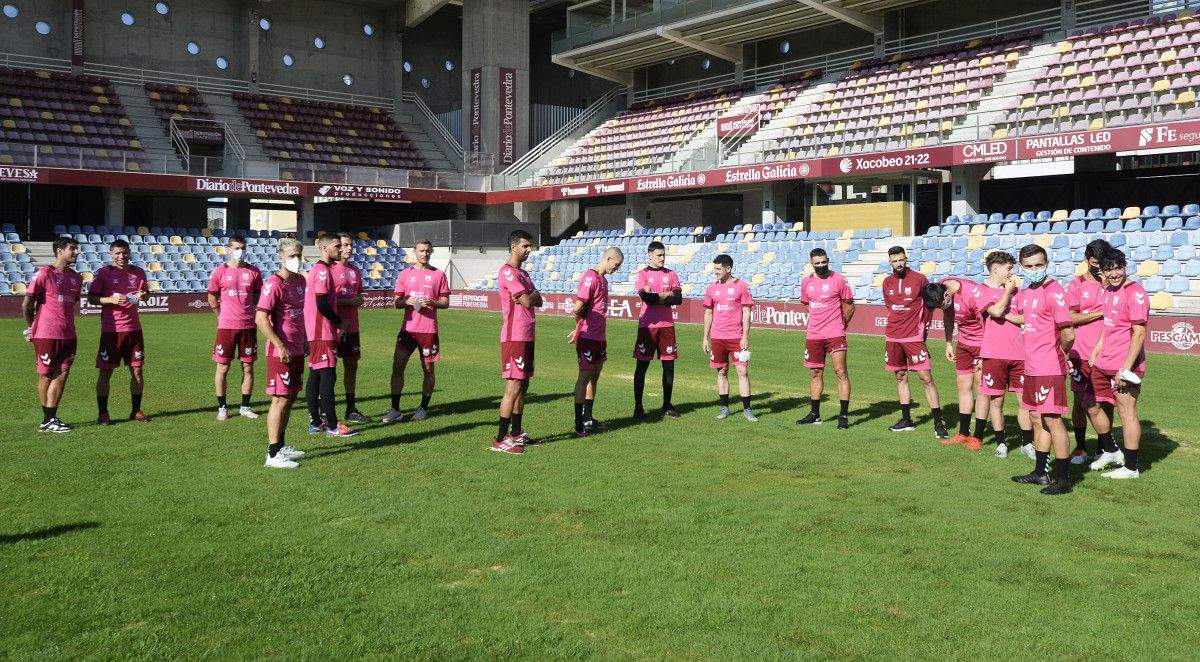 Primeiro adestramento do Pontevedra CF SAD 2021 - 2022